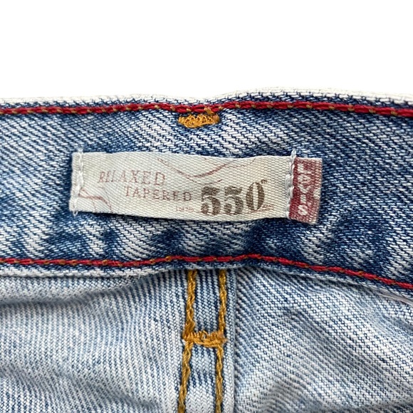 Levi's 550 Jeans Relaxed Tapered Women's 30x30 / 12M Blue Light High Rise Mom - Picture 11 of 12